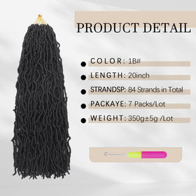 DACAI XIU pre-curled faux locs enable easy installation and fast styling.