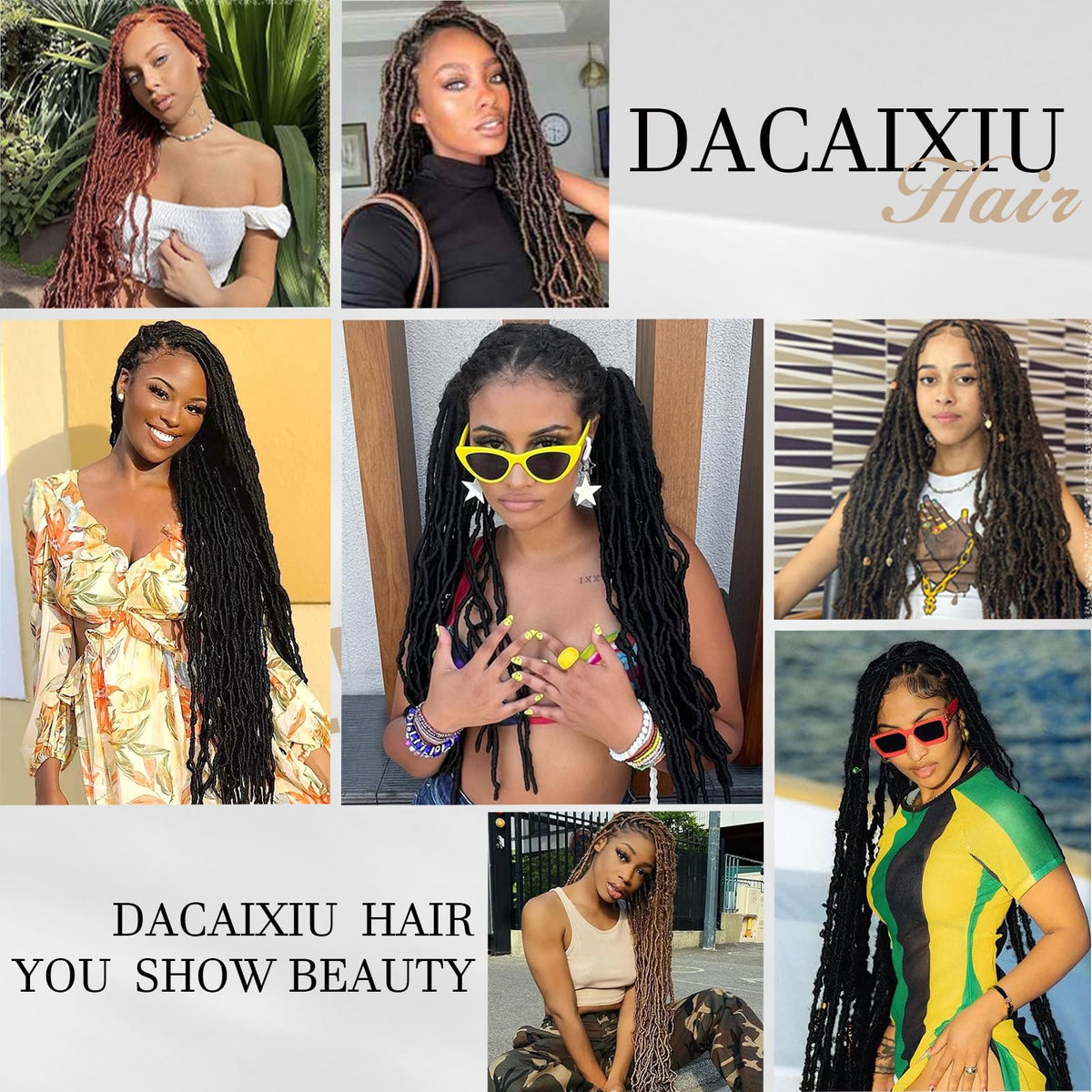 DACAI XIU reusable crochet hair suited for weddings, parties, and daily use.