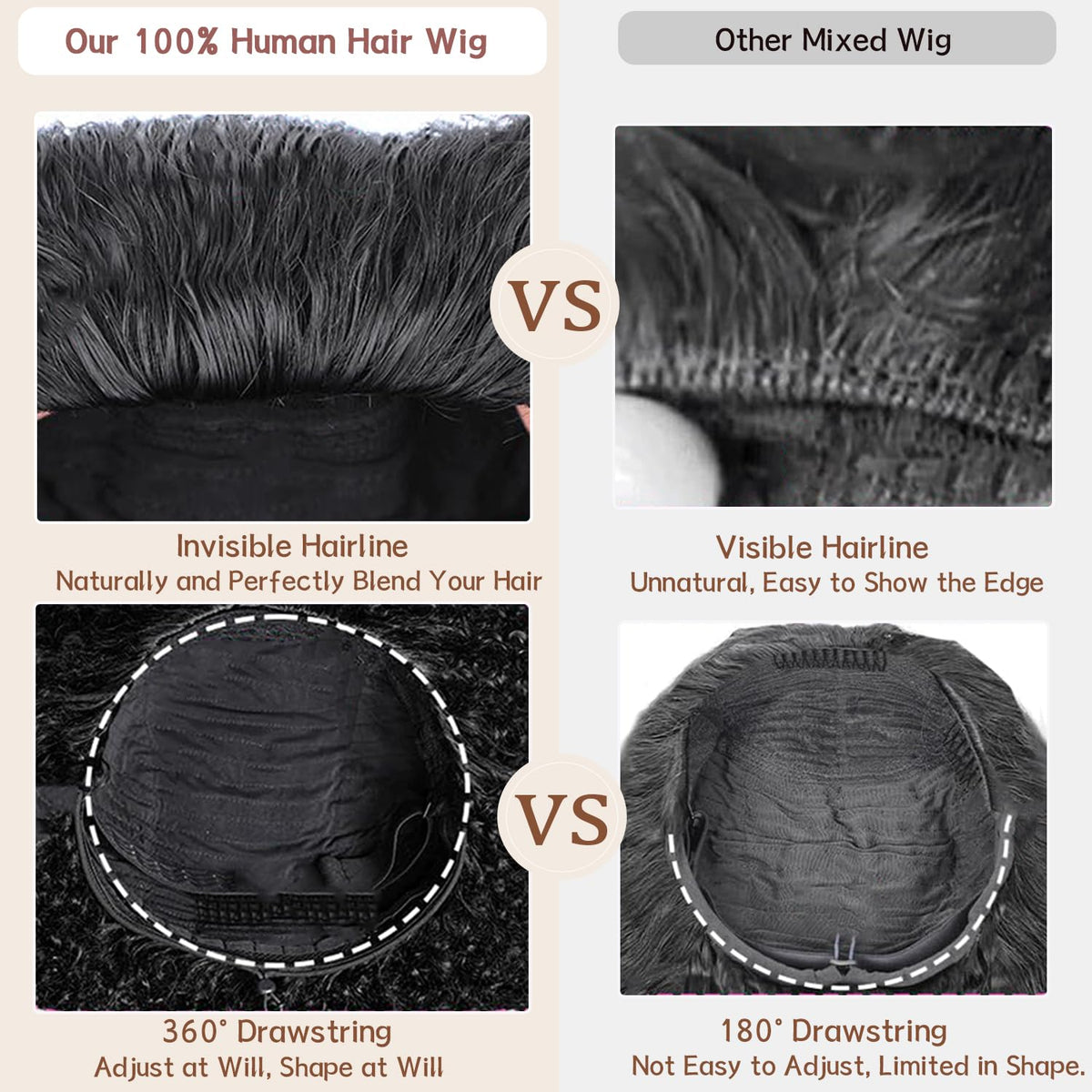 DACHIC drawstring-cap detail for easy adjustment and breathability