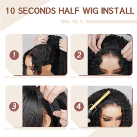 DACHIC high ponytail or bun option with secure clips