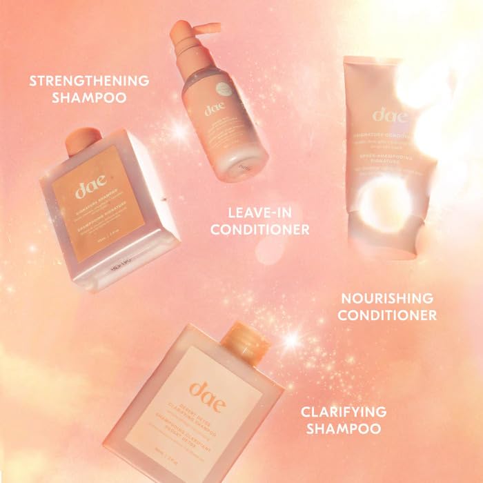 DAE Once Upon a Wash conditioner bottle restores smoothness and boosts shine.