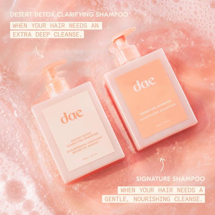 DAE Once Upon a Wash shampoo lather close-up demonstrating cleansing action.