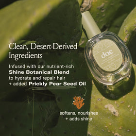 DAE Prickly Pear Hair Oil label highlights vegan, cruelty-free formula