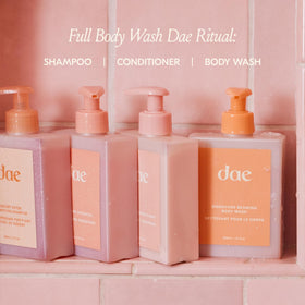 DAE Signature Beaming Body Wash desert peach imagery hints natural nourishment