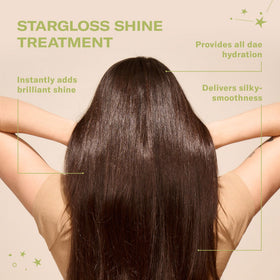 DAE Stargloss application scene showing glossing treatment in hand