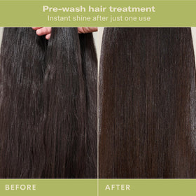 Shiny, frizz-free hair after using DAE Stargloss treatment