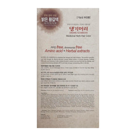 Daeng Gi Meo Ri color kit contents with step-by-step instructions.