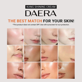 DAERA BB cream neutral shade blended on skin for natural match