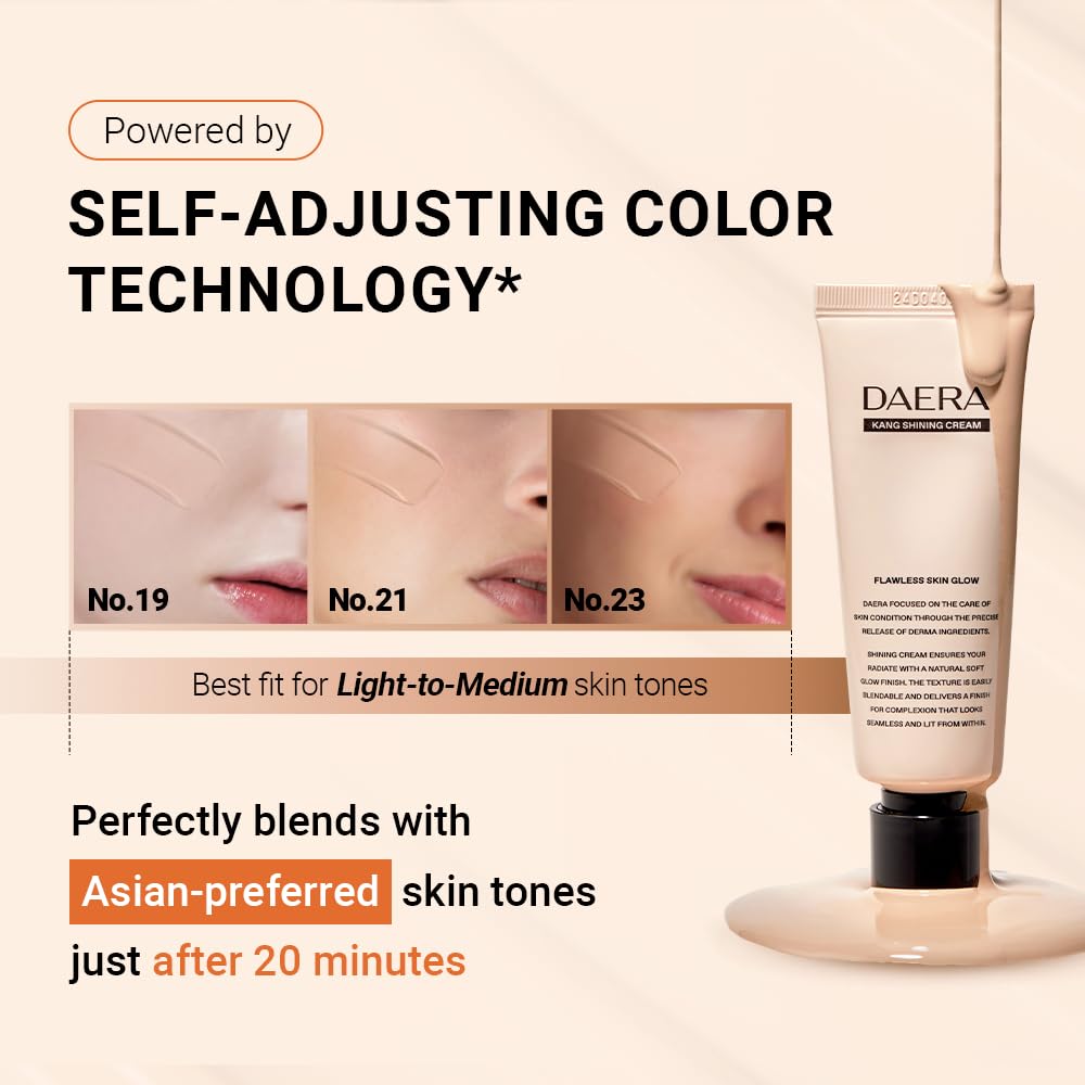 DAERA BB cream texture swatch reveals smooth, blendable coverage