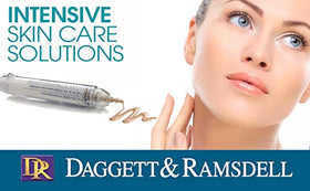 Daggett & Ramsdell 90-second-wrinkle-reduction image highlights rapid smoothing.