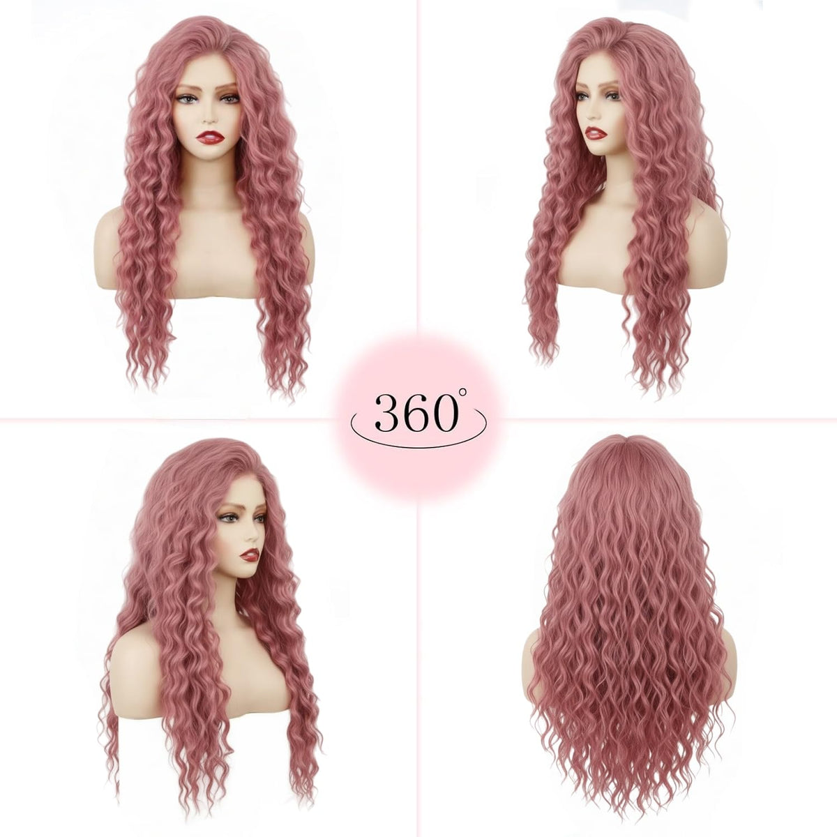 Daiaces natural ombre wig with soft synthetic fibers for a realistic look.
