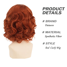 Daiaces women's curly wig ideal for daily use and events.