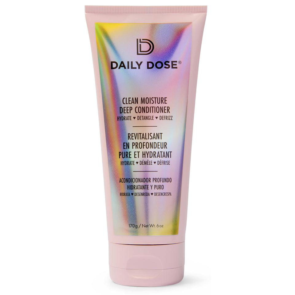 Daily Dose Deep Conditioner jar close-up, hydrating formula for all hair types.
