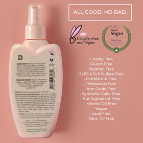 DAILY DOSE leave-in conditioner spray detangles hair for smoothness.