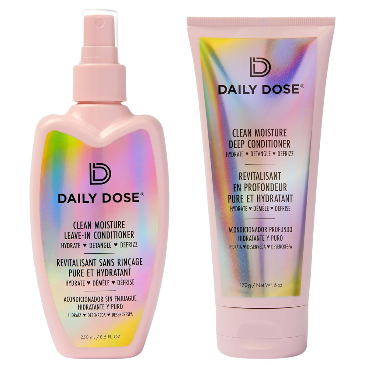 DAILY DOSE Leave-In Detangler Spray bottle for quick detangling and moisture