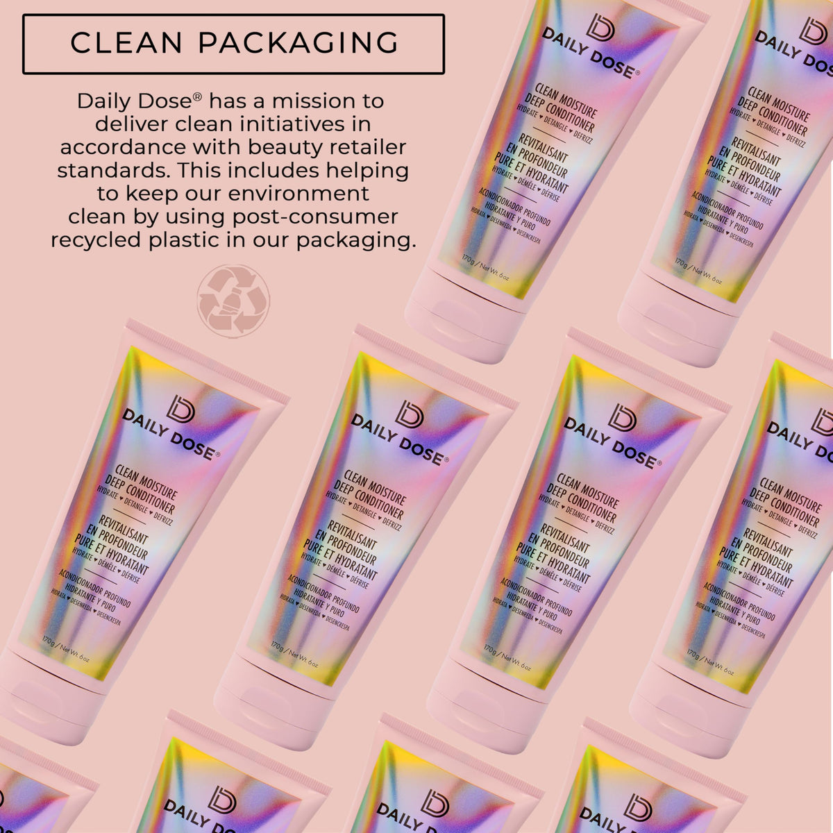 Daily Dose vegan, cruelty-free label on packaging for conscious shoppers.