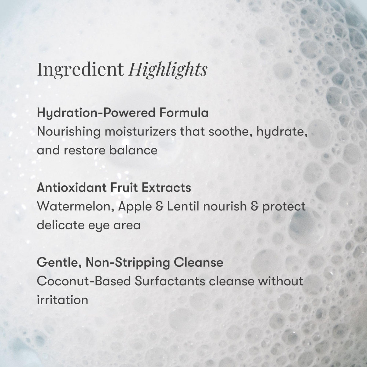 Daily Practice Dr. B Purifying Foam Cleanser helps cleanse lashes and lids without drying.