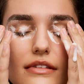 Daily Practice Dr. B Purifying Foam Cleanser ideal for morning and evening eyelid care.