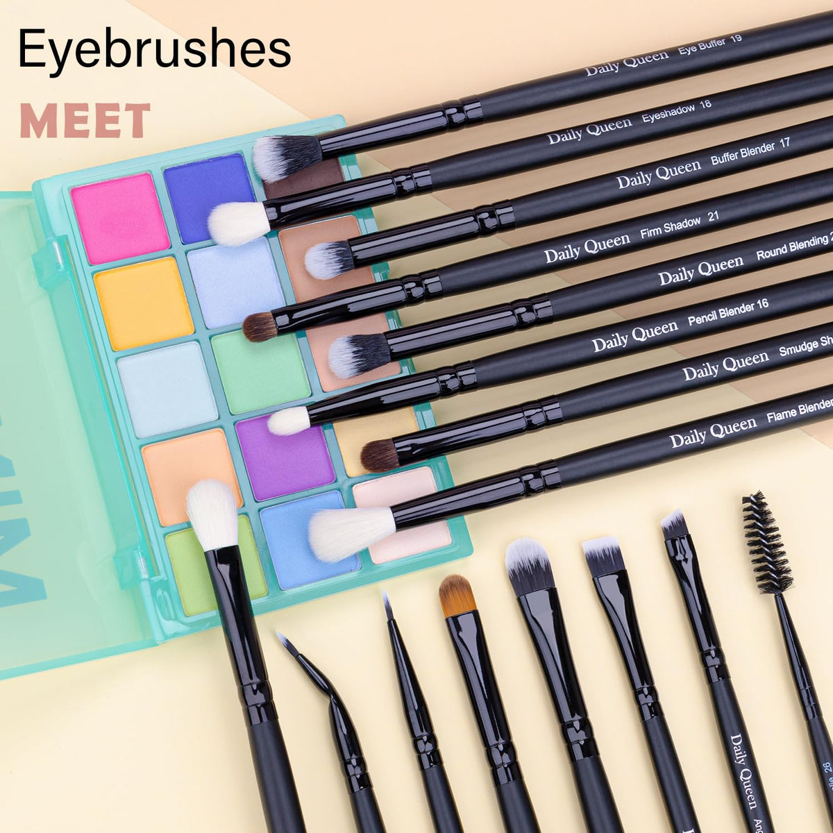 Daily Queen 29pc brush set Blush brush for seamless color