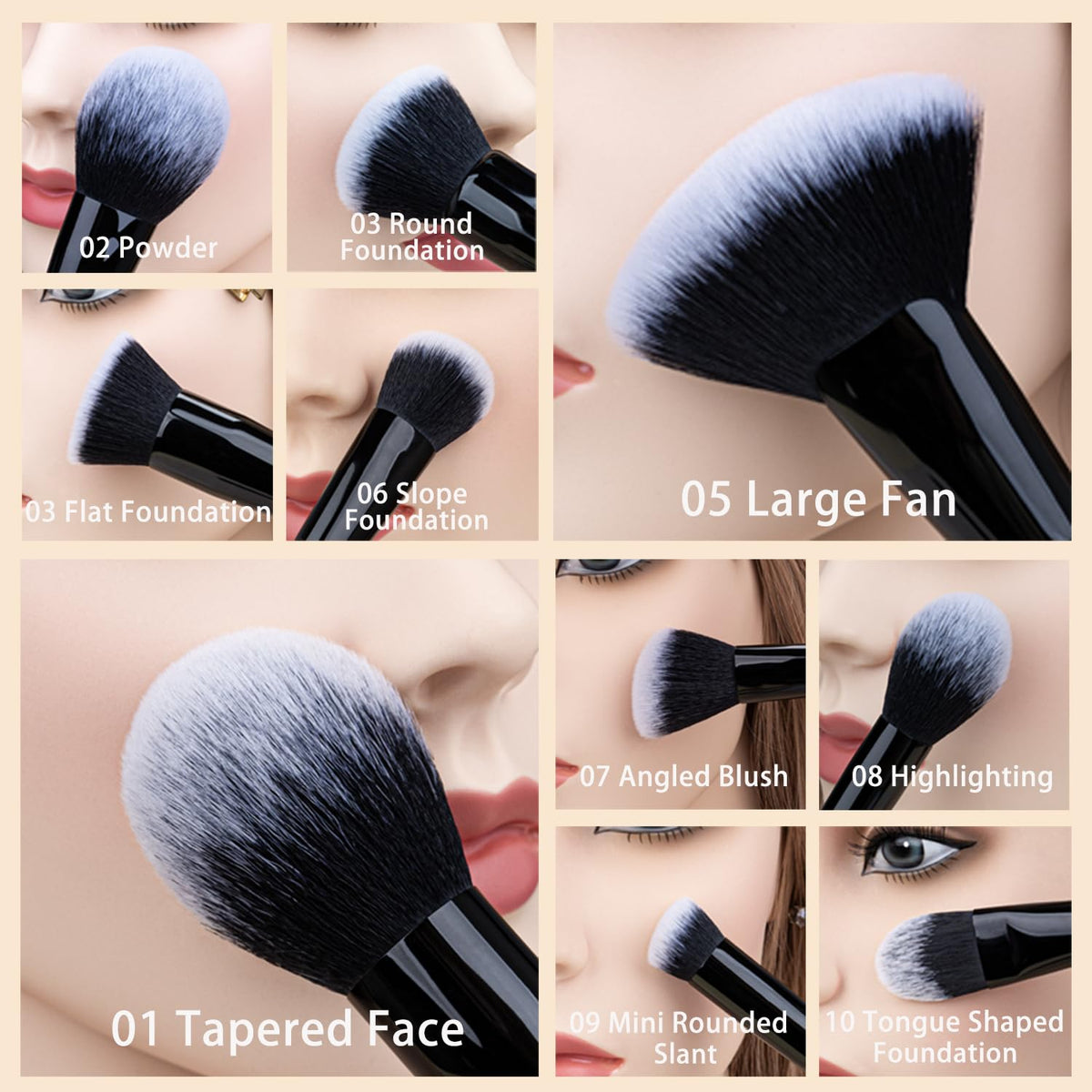 Daily Queen 29pc brush set Eye shadow brush for smooth blending