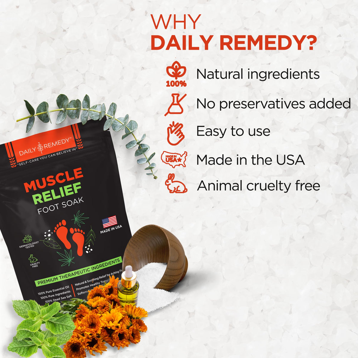 Daily Remedy athletes foot care image highlights odor control and comfort.