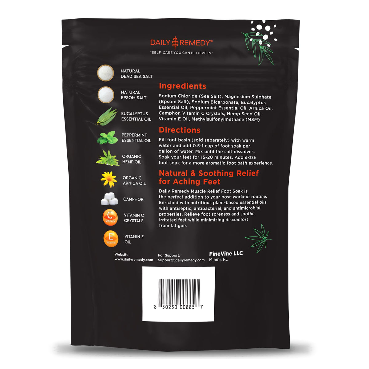 Daily Remedy made-in-USA badge on bottle signals trusted foot care.