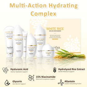 DailyBrio Sadoer Rice Niacinamide Eye Cream: targeted care around eyes for smoothness.