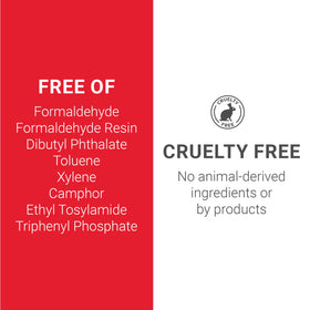 DAISY DND 8-free formula ingredients listed for clean beauty.