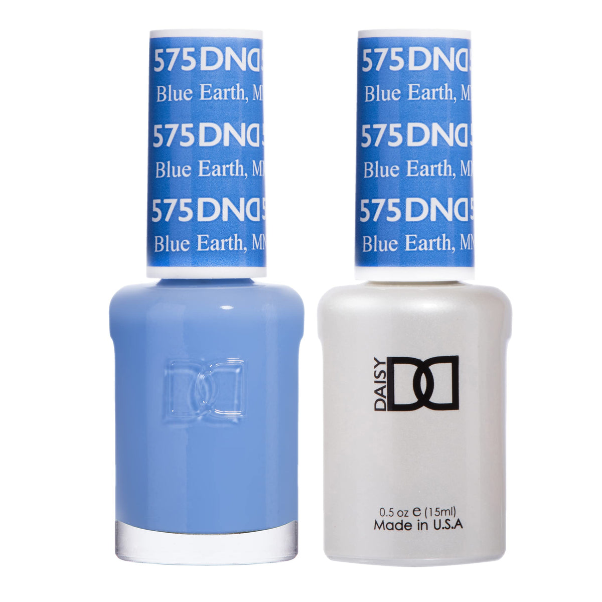 Daisy DND Blue Earth gel polish bottle with long-lasting royal blue color.