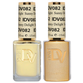 Daisy DND Coquette Sunny Delight gel polish bottle for vibrant, long-lasting color.