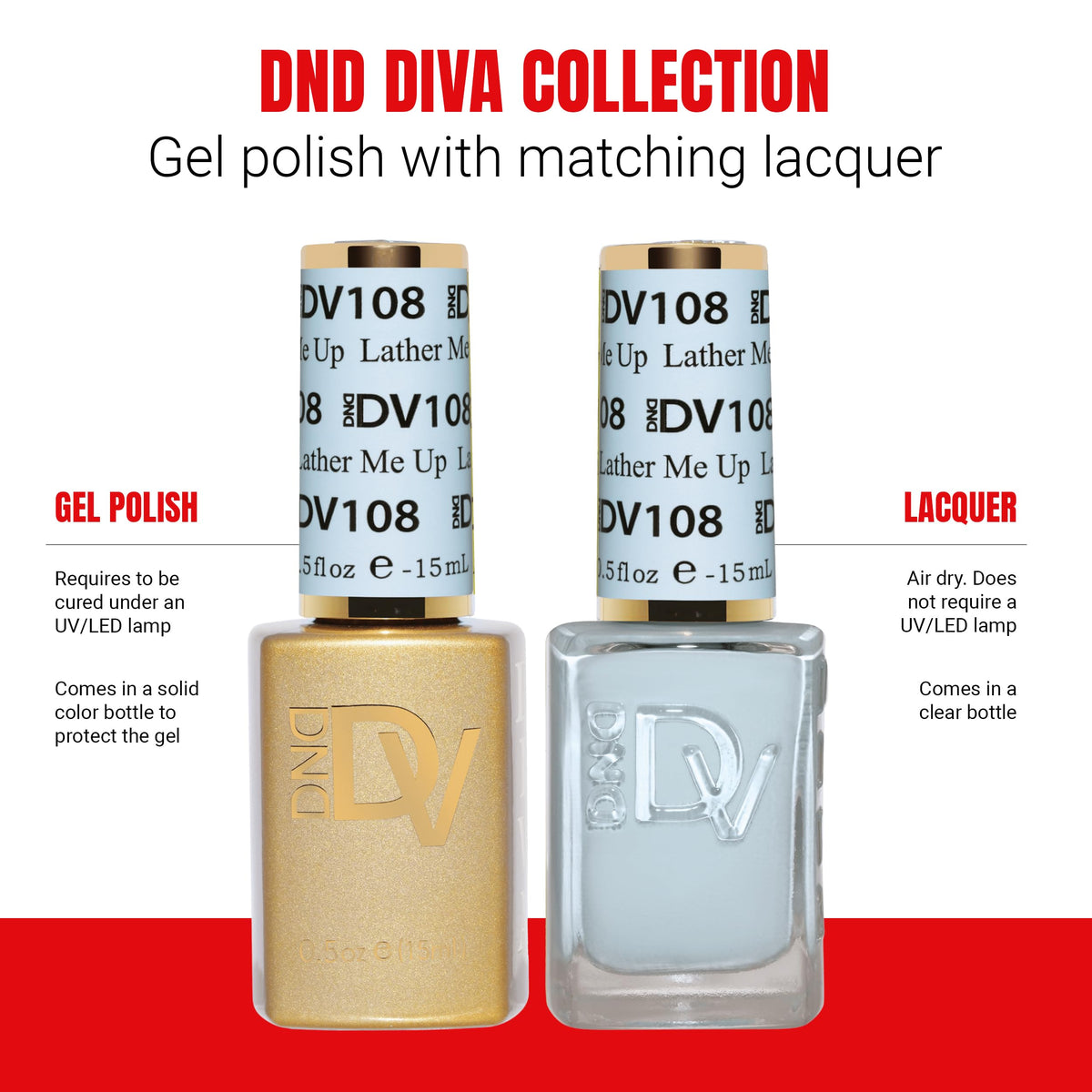 Daisy DND Coquette Lather Me Up swatch panel showing color payoff.