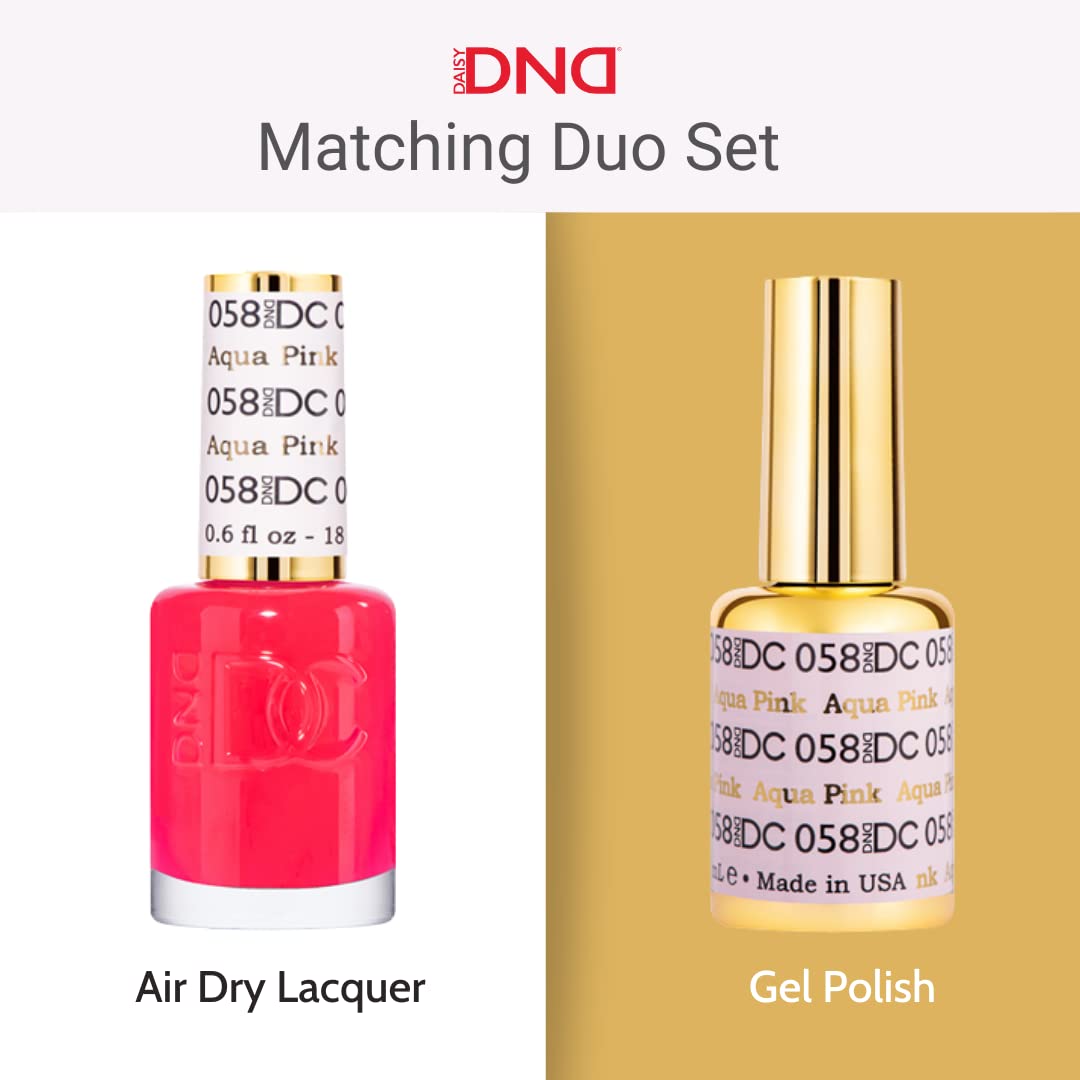 Daisy DND DC air dry lacquer blue bottle with glossy finish