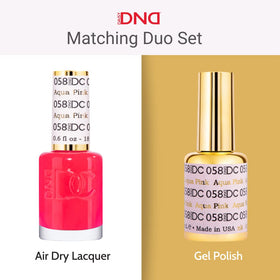 Daisy DND DC air dry lacquer blue bottle with glossy finish