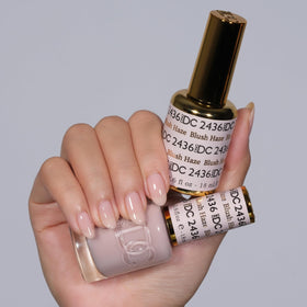 DAISY DND DC Air Dry Lacquer Blush Haze 2436, quick-dry finish on nails