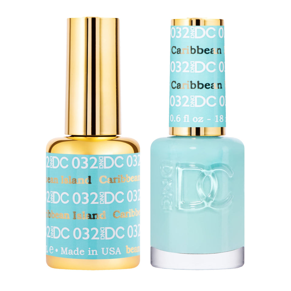 Daisy DND DC gel polish blue collection bottle close-up highlighting rich pigmentation.