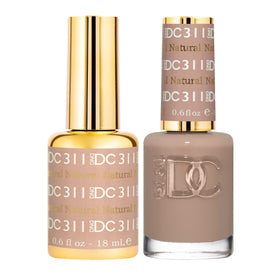 DAISY DND DC gel polish set Deep Nude 311 Natural bottle for long lasting color