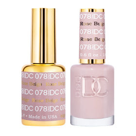 Daisy DND DC Rose Beige gel polish bottle for long-lasting, chip-free color.