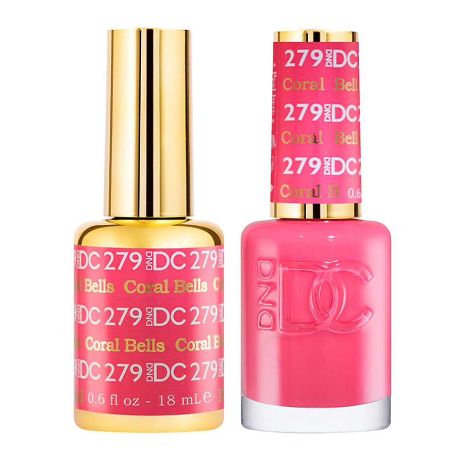 DAISY DND gel polish set in pink collection for bold color on nails