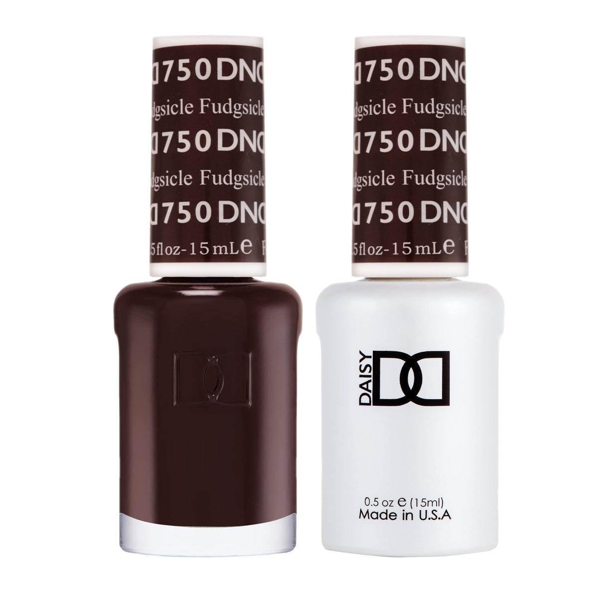 DAISY DND gel polish bottle in Fudgsicle shade for rich, even color