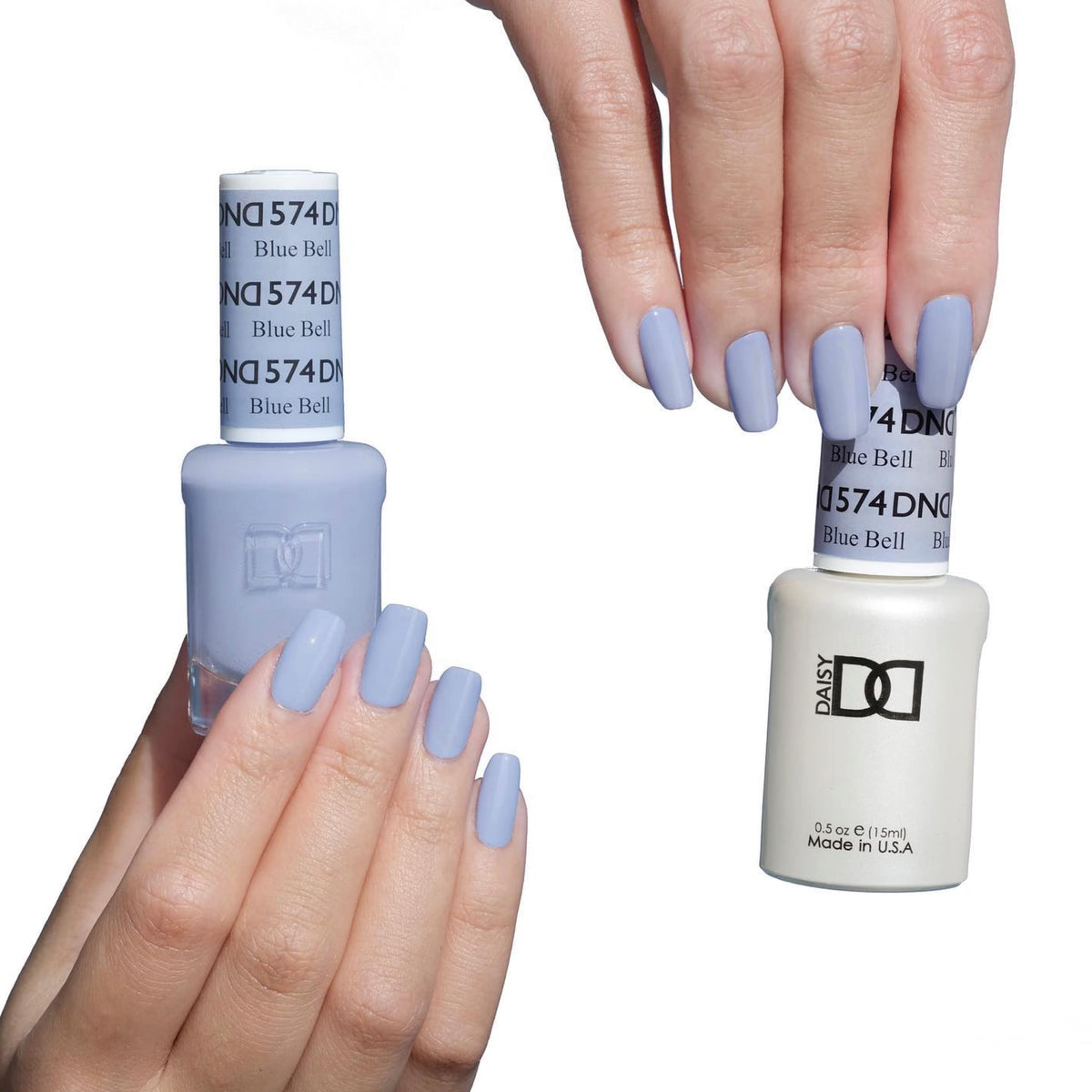Daisy DND Lacquer Rock Blue 794 swatch highlights quick-dry, even coverage.