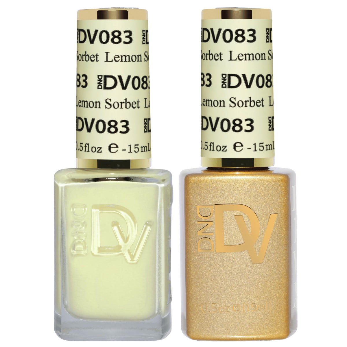 DAISY DND Lemon Sorbet gel polish bottle for vibrant, long-lasting manicure.