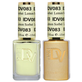 DAISY DND Lemon Sorbet gel polish bottle for vibrant, long-lasting manicure.