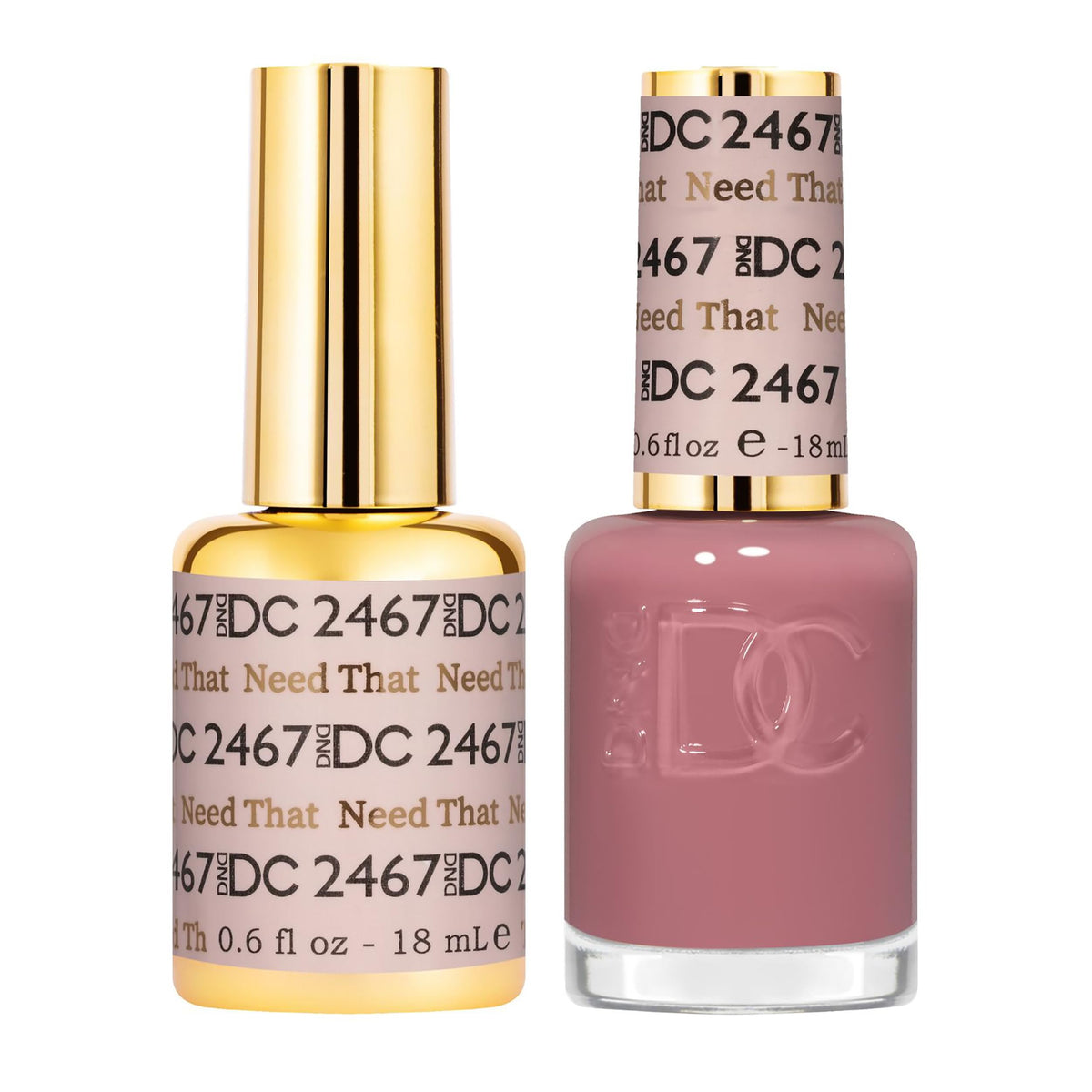 Daisy DND Need That 2467 gel bottle in rosy red for up to 3 weeks wear.