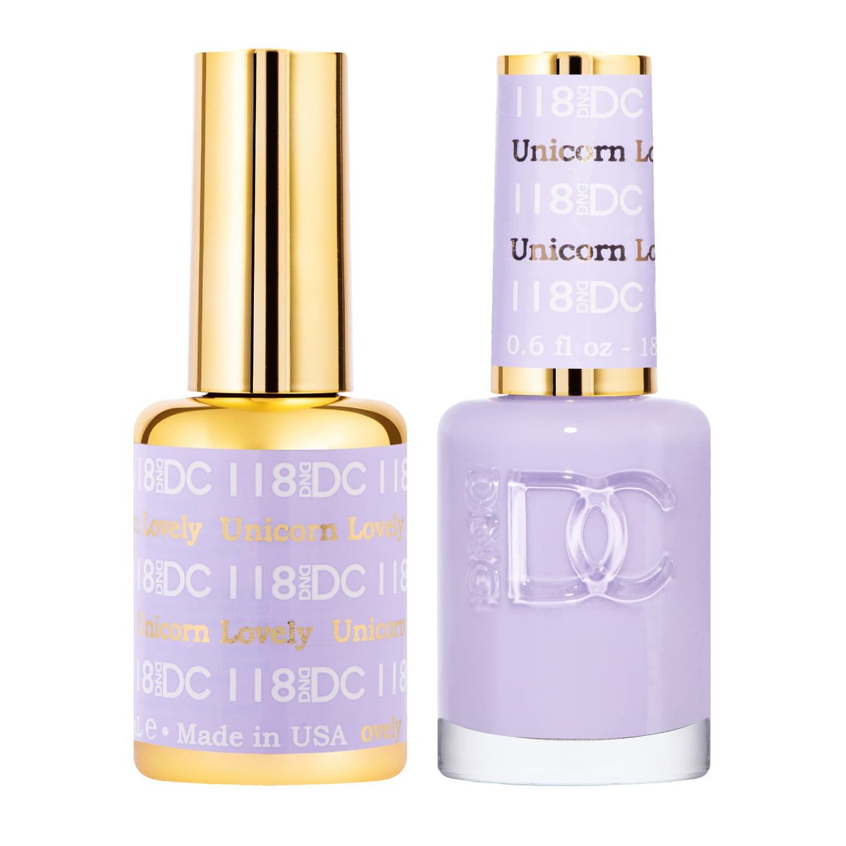 Daisy DND Unicorn Lovely gel polish bottle with rich purple shade for vibrant nails
