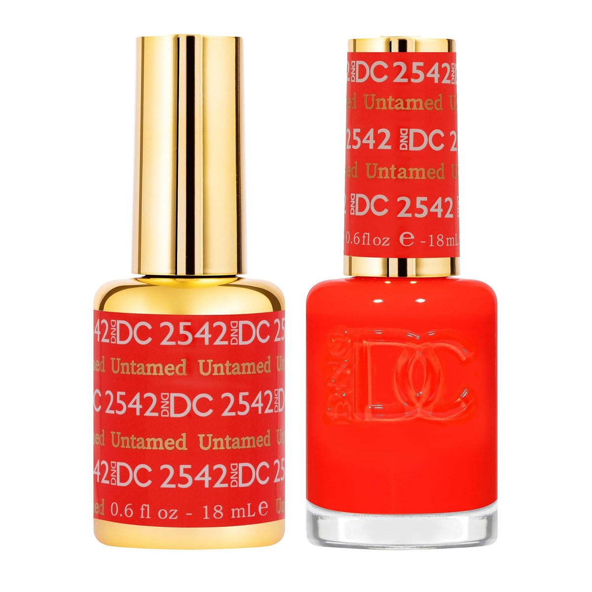 Daisy DND Untamed 2542 neon gel polish bottle for bold, long-lasting color