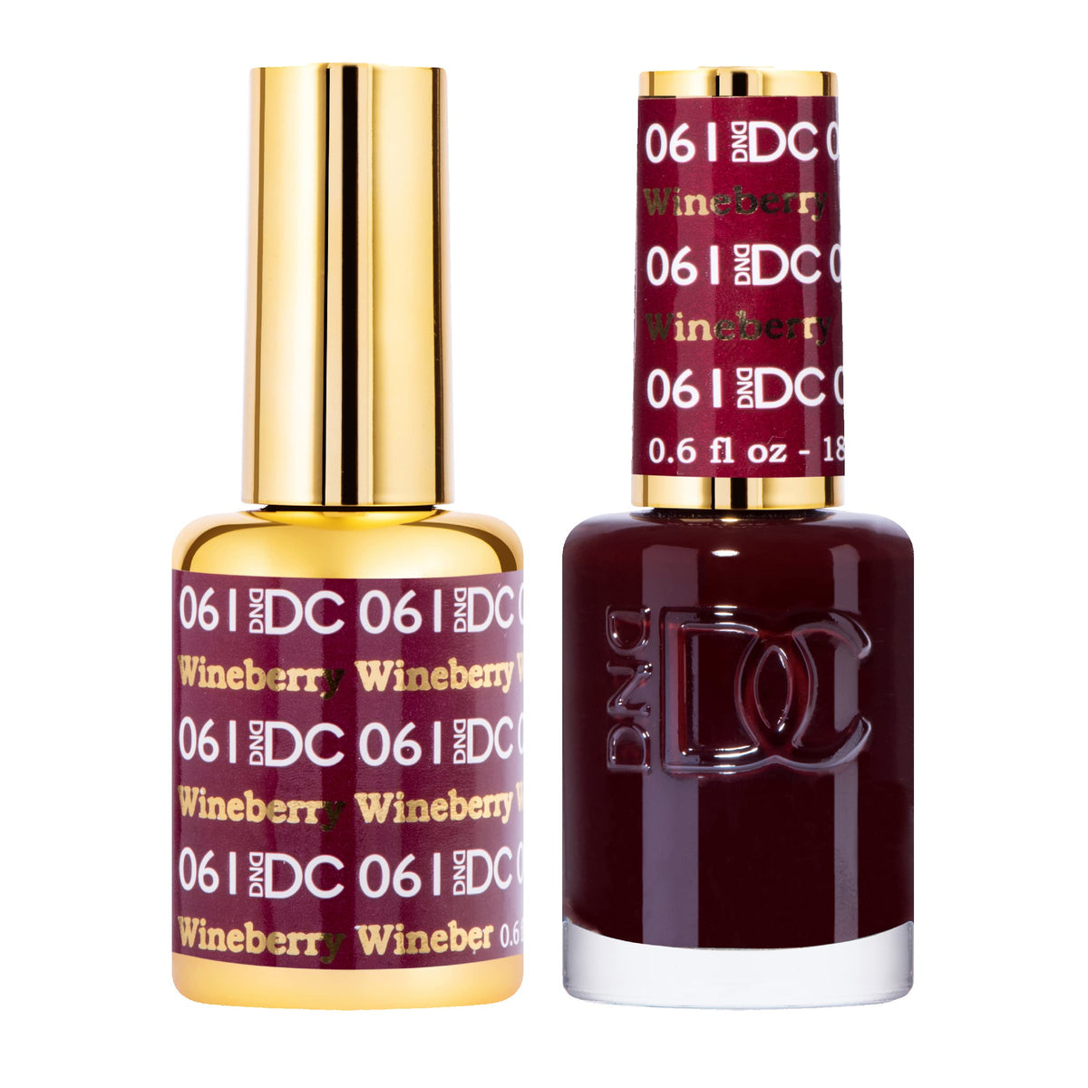 Daisy DND Wineberry gel polish bottle showing vibrant color.