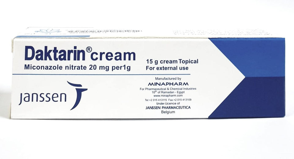 Daktarin Aktiv foot cream 15g pack of 2 tubes side view, easy to apply for quick foot care.