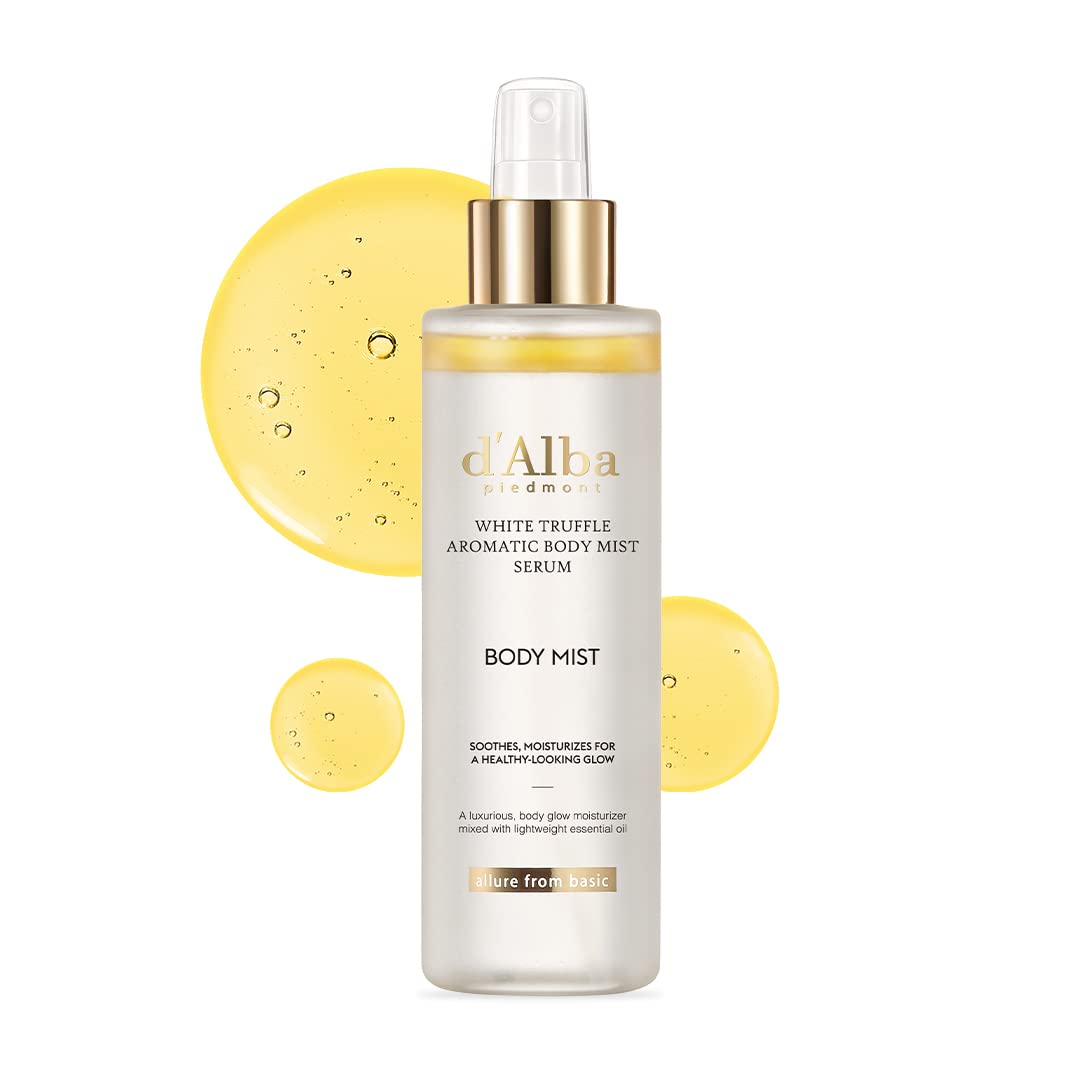 d'alba Piedmont body mist bottle ready for daily hydration and glow