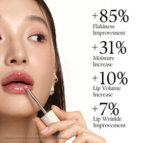 d'alba Piedmont Lip Volumizer Ruby Rose applicator in use