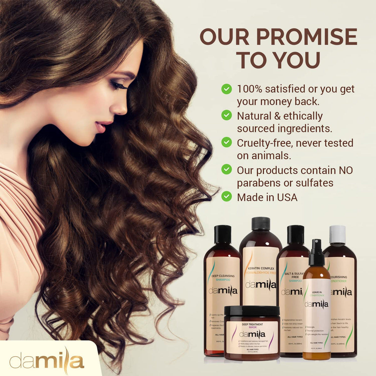 Damila curly hair definition with enhanced bounce and shape